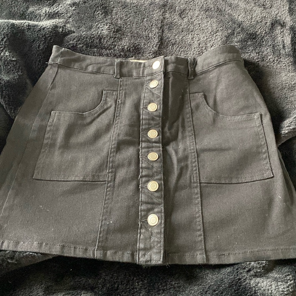 Altard State black Button Up Skirt